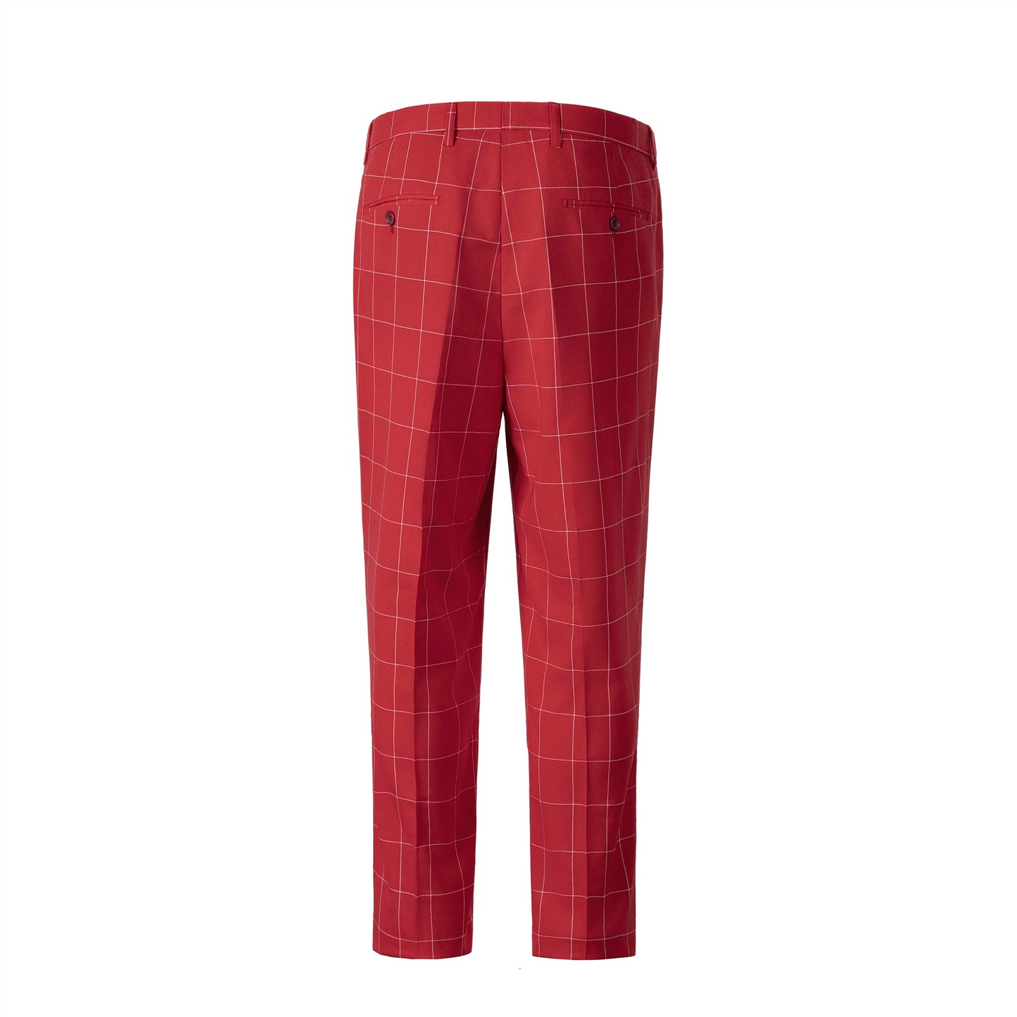Bllmen Red 3 Pieces Mens Suit Peak Lapel Tuxedos ST017