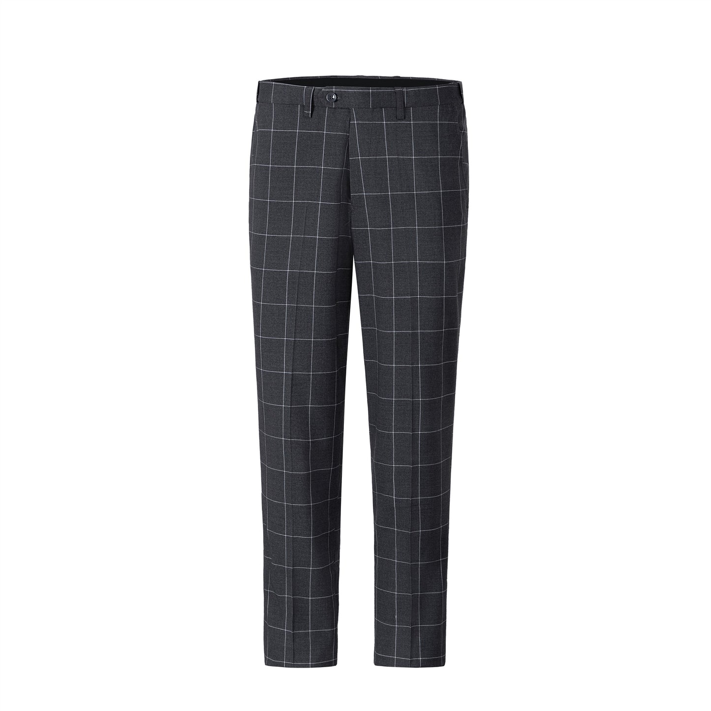 Bllmen Grey 3 Pieces Mens Suit Peak Lapel Tuxedos ST017