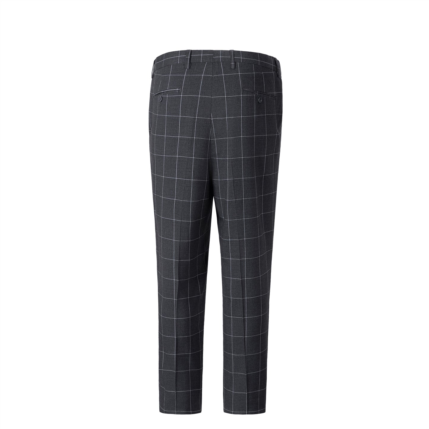 Bllmen Grey 3 Pieces Mens Suit Peak Lapel Tuxedos ST017