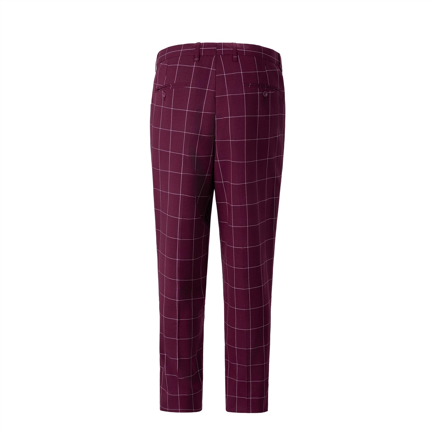 Bllmen Burgundy 3 Pieces Mens Suit Peak Lapel Tuxedos ST017