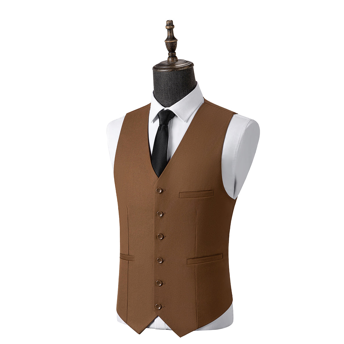 Bllmen Brown 3 Pieces Mens Suit Notch Lapel Tuxedos ST006