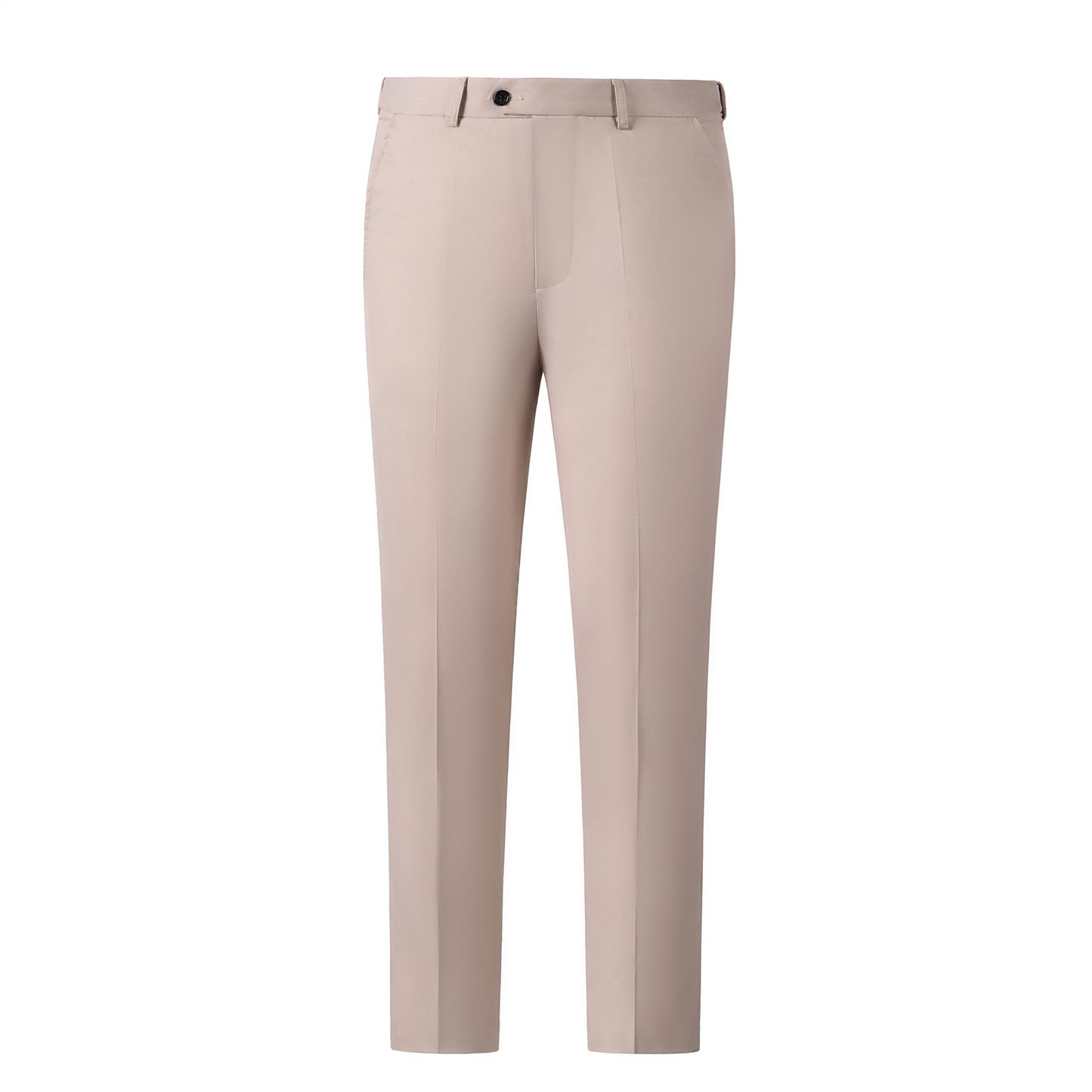 Bllmen Beige 2 Pieces Solid Peak Lapel Men's Suit ST002