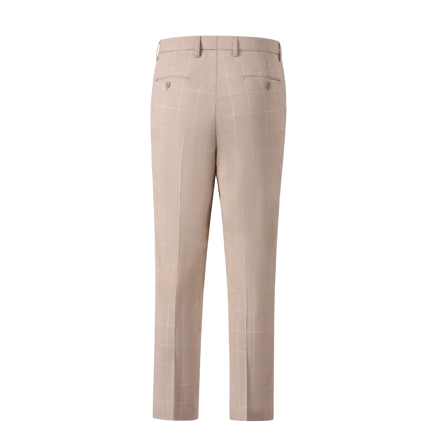 Bllmen Beige 3 Pieces Mens Suit Peak Lapel Tuxedos ST017