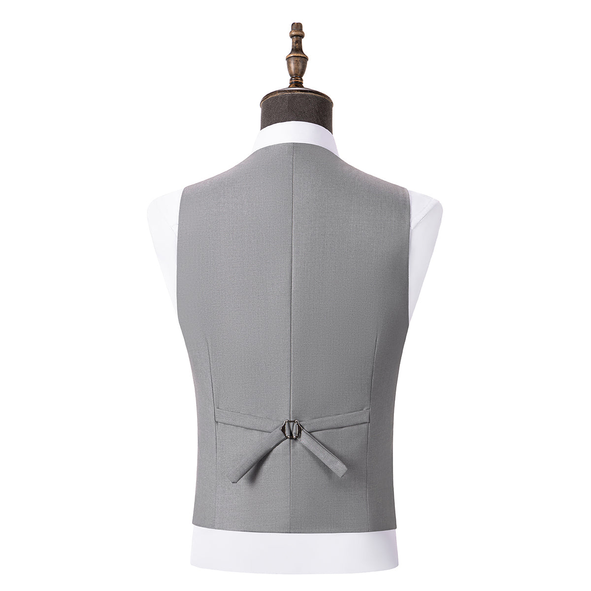 Bllmen Silver 3 Pieces Mens Suit Peak Lapel Tuxedos ST005