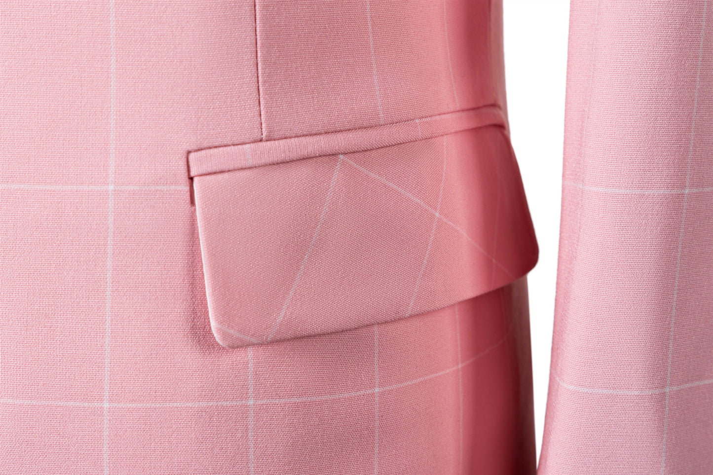 Bllmen Pink 3 Pieces Mens Suit Peak Lapel Tuxedos ST017