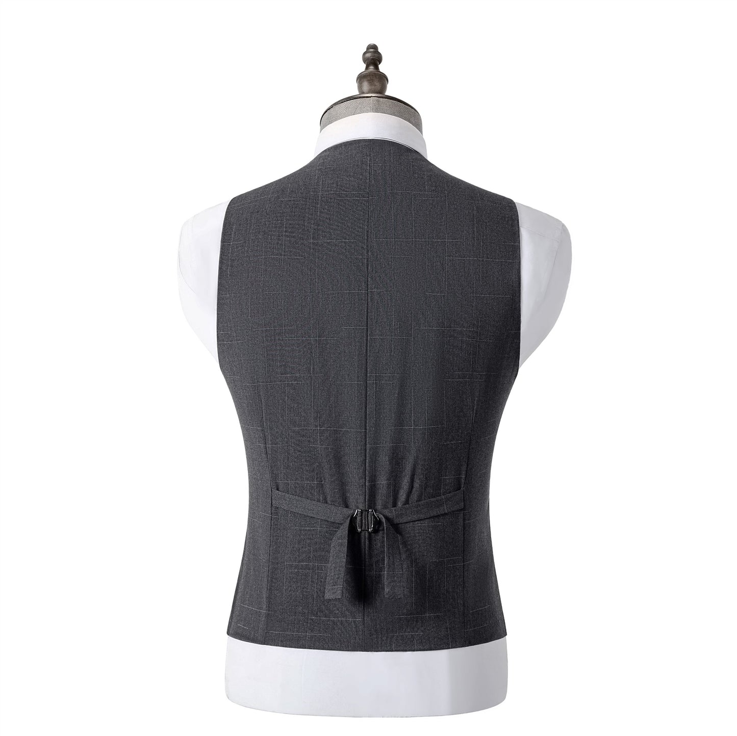 Bllmen Grey 3 Pieces Mens Suit Peak Lapel Tuxedos ST019