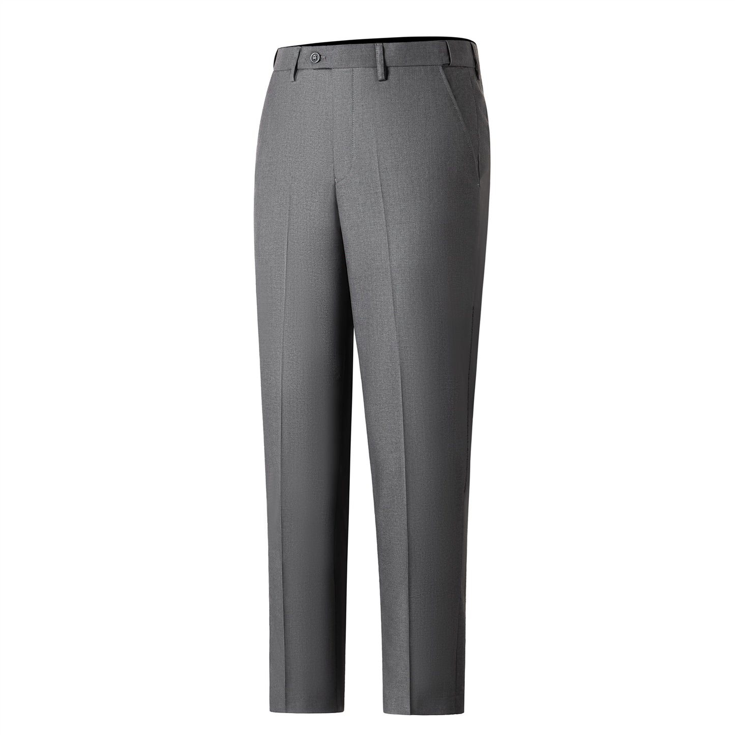 Bllmen Grey 2 Pieces Solid Peak Lapel Men's Suit ST002