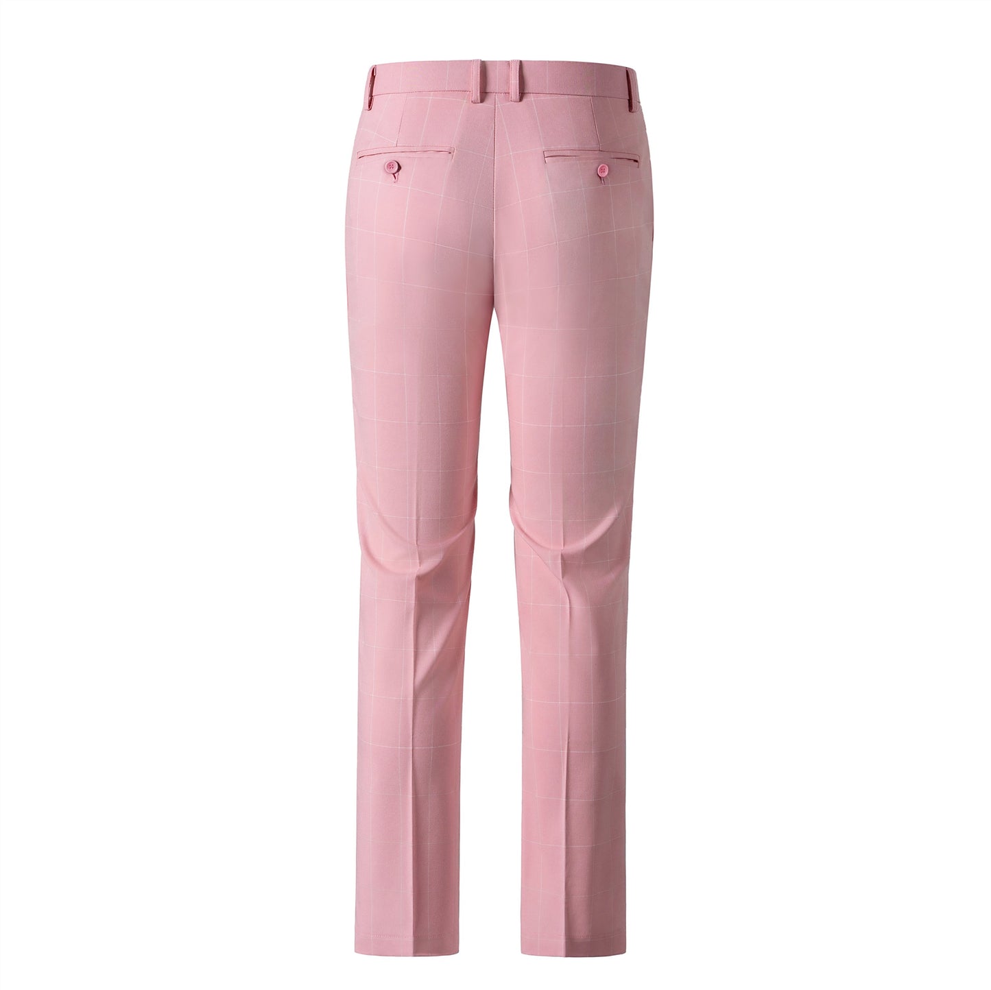 Bllmen Pink 3 Pieces Mens Suit Peak Lapel Tuxedos ST017