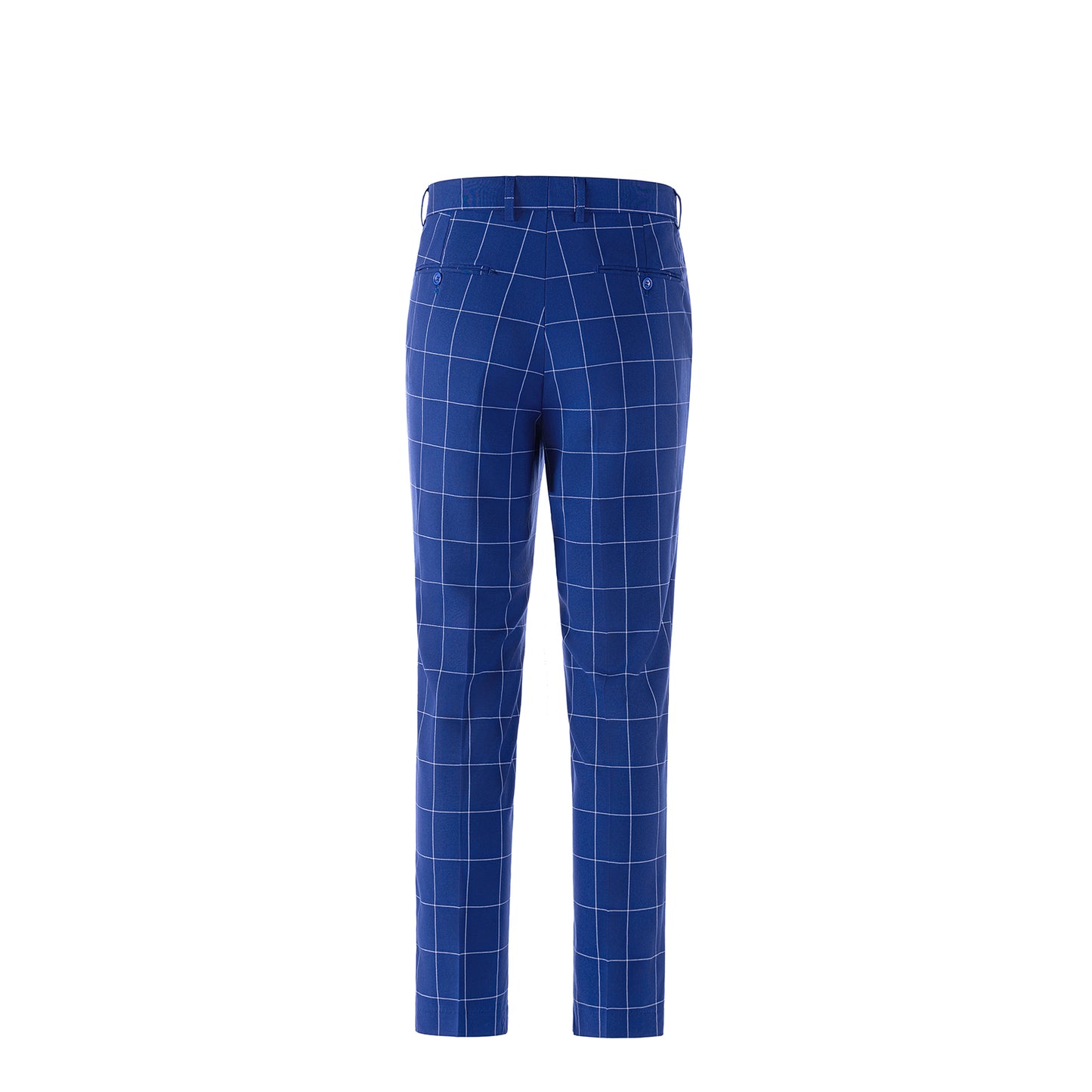 Bllmen Royal Blue 3 Pieces Mens Suit Peak Lapel Tuxedos ST017