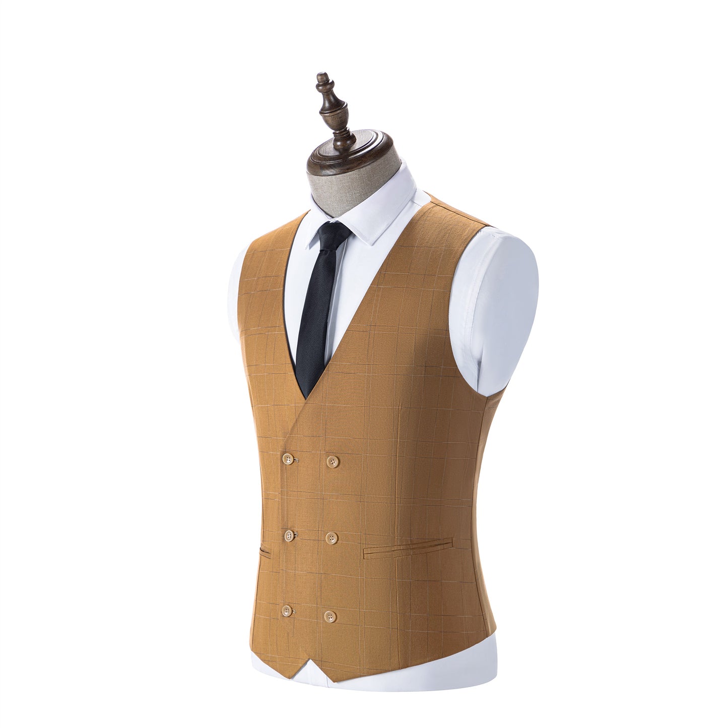 Bllmen Brown 3 Pieces Mens Suit Peak Lapel Tuxedos ST019