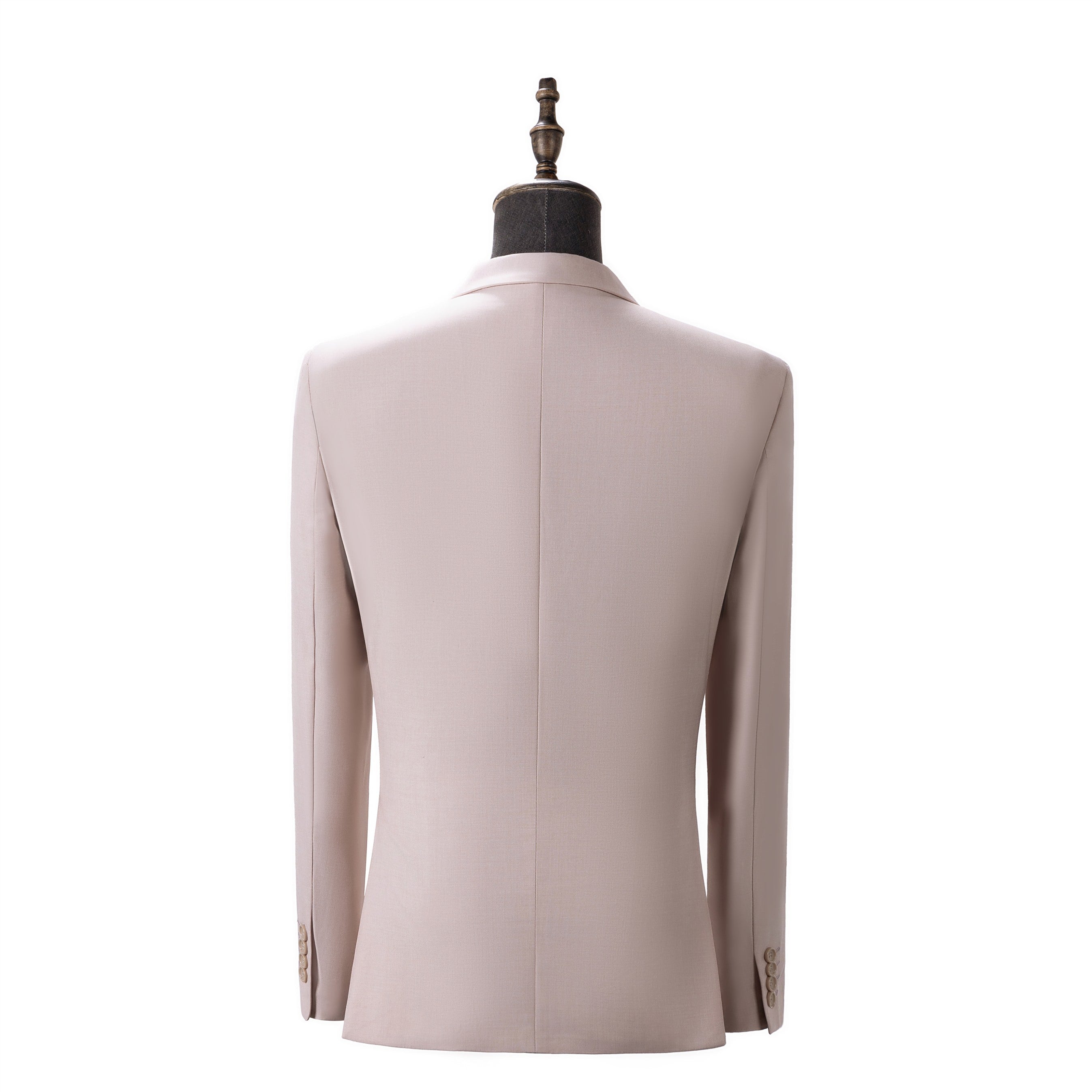 Bllmen Beige 2 Pieces Solid Peak Lapel Men's Suit ST002-1