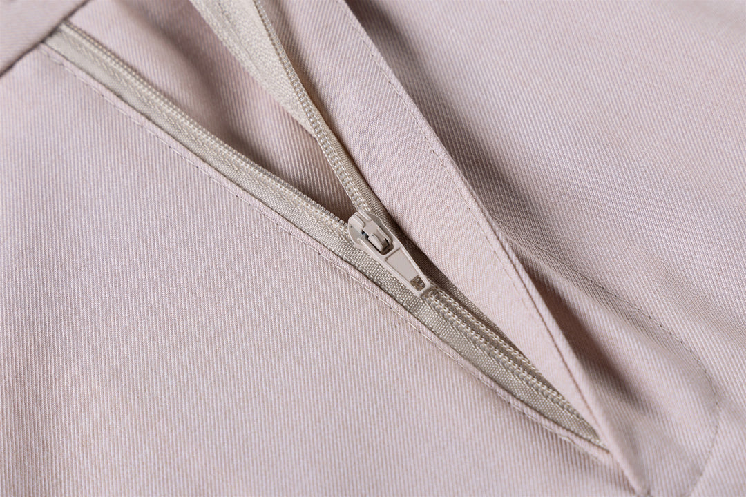 Bllmen Beige 2 Pieces Solid Peak Lapel Men's Suit ST002-1