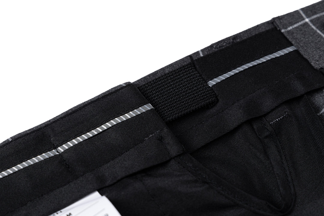 Bllmen Grey 3 Pieces Mens Suit Peak Lapel Tuxedos ST017