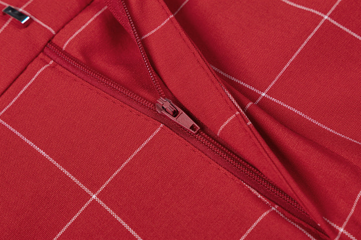 Bllmen Red 3 Pieces Mens Suit Peak Lapel Tuxedos ST017