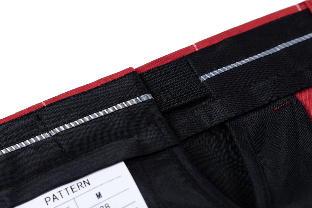 Bllmen Red 3 Pieces Mens Suit Peak Lapel Tuxedos ST017