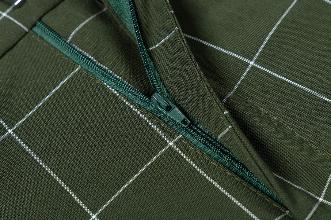 Bllmen Olive Green 3 Pieces Mens Suit Peak Lapel Tuxedos ST017