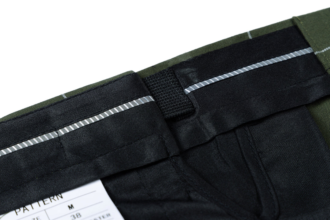 Bllmen Olive Green 3 Pieces Mens Suit Peak Lapel Tuxedos ST017