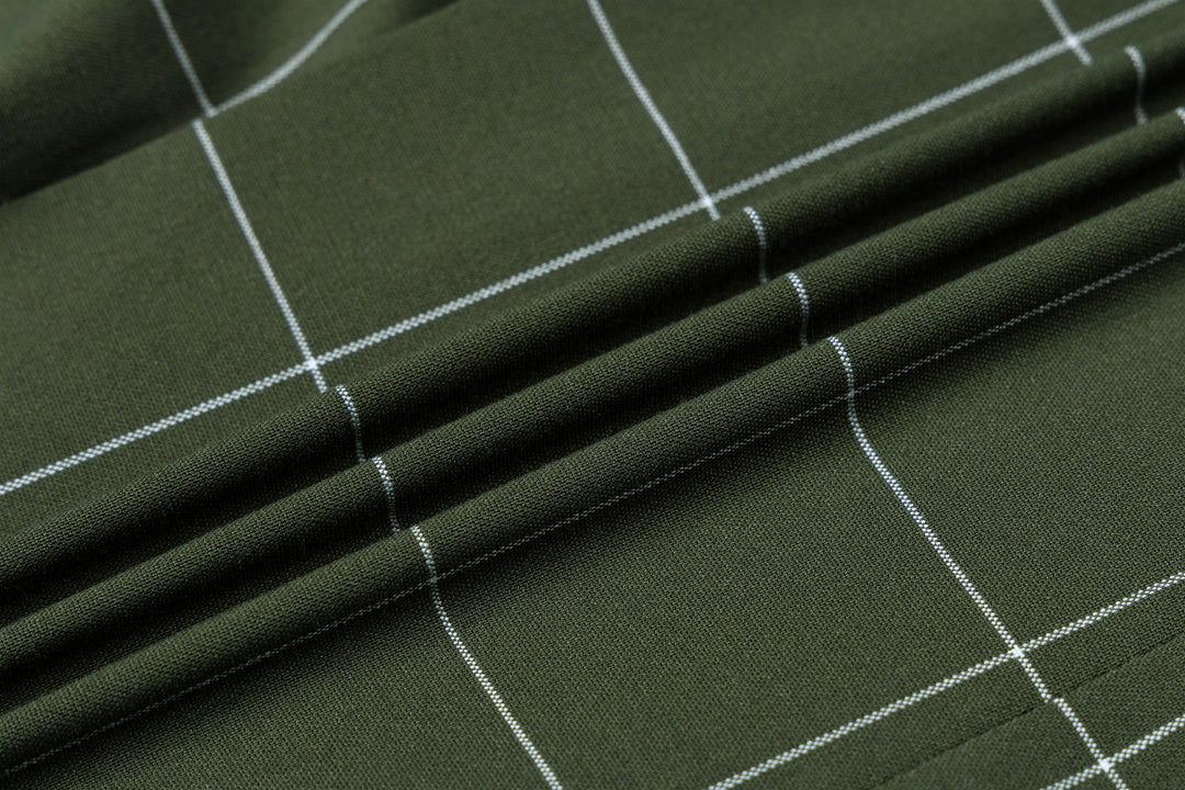 Bllmen Olive Green 3 Pieces Mens Suit Peak Lapel Tuxedos ST017