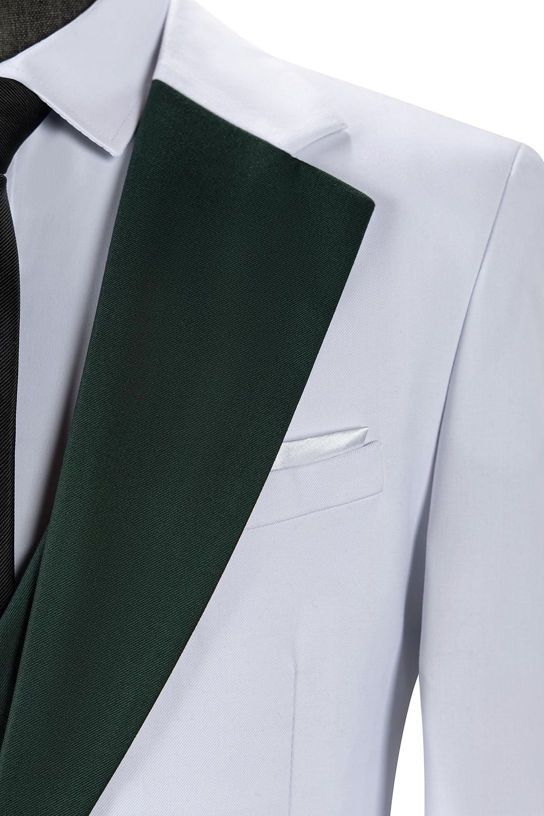 Bllmen Hunt Green 3 Pieces Mens Suit Notch Lapel Tuxedos ST011