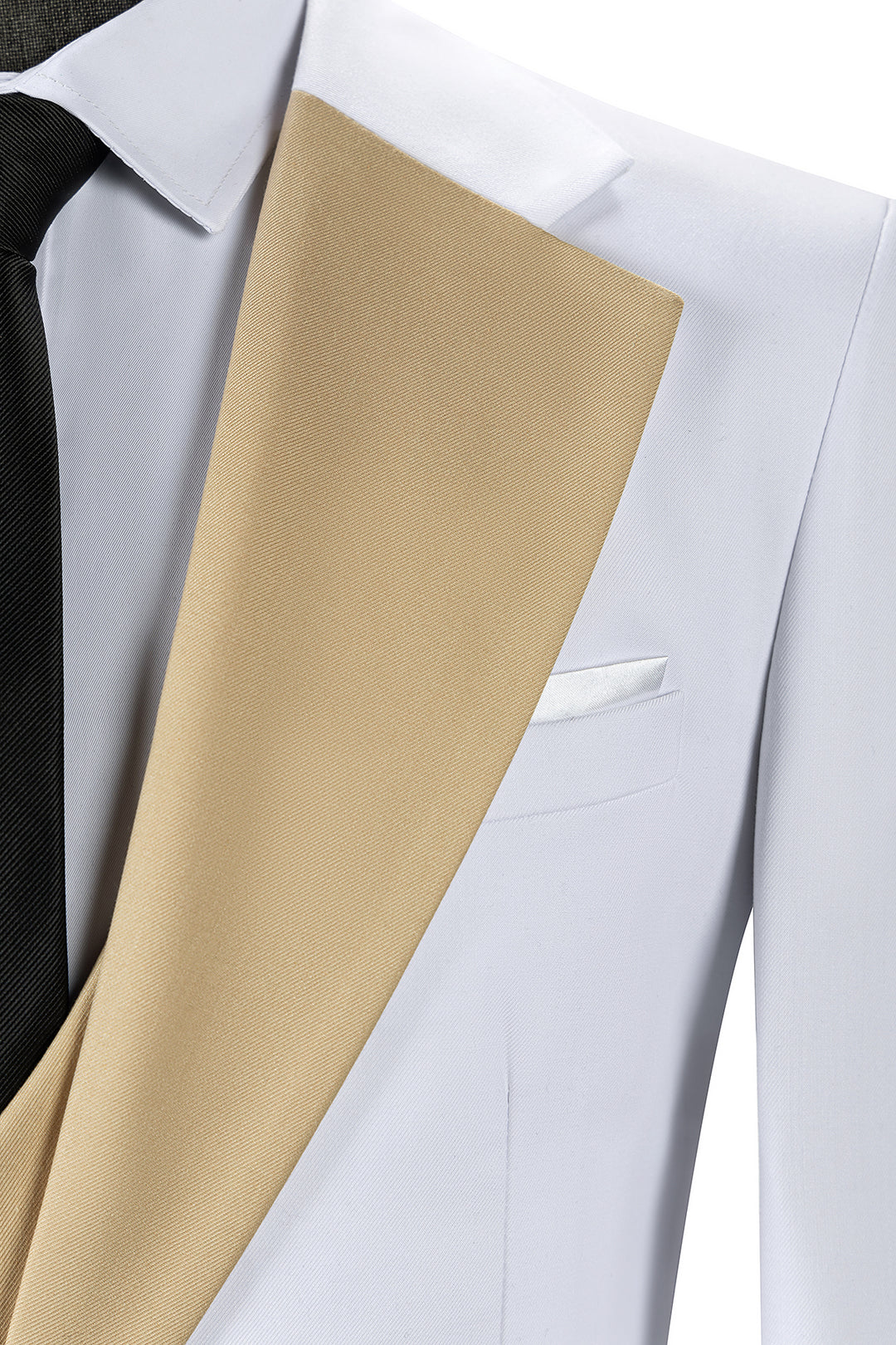 Bllmen Champagne 3 Pieces Mens Suit Notch Lapel Tuxedos ST011