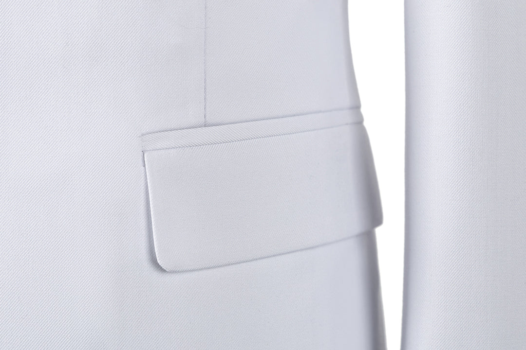 Bllmen Light Blue 3 Pieces Mens Suit Notch Lapel Tuxedos ST011