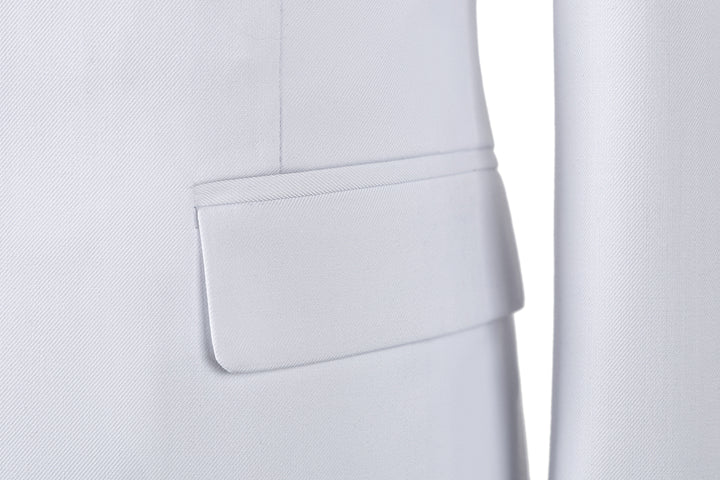 Bllmen Light Blue 3 Pieces Mens Suit Notch Lapel Tuxedos ST011