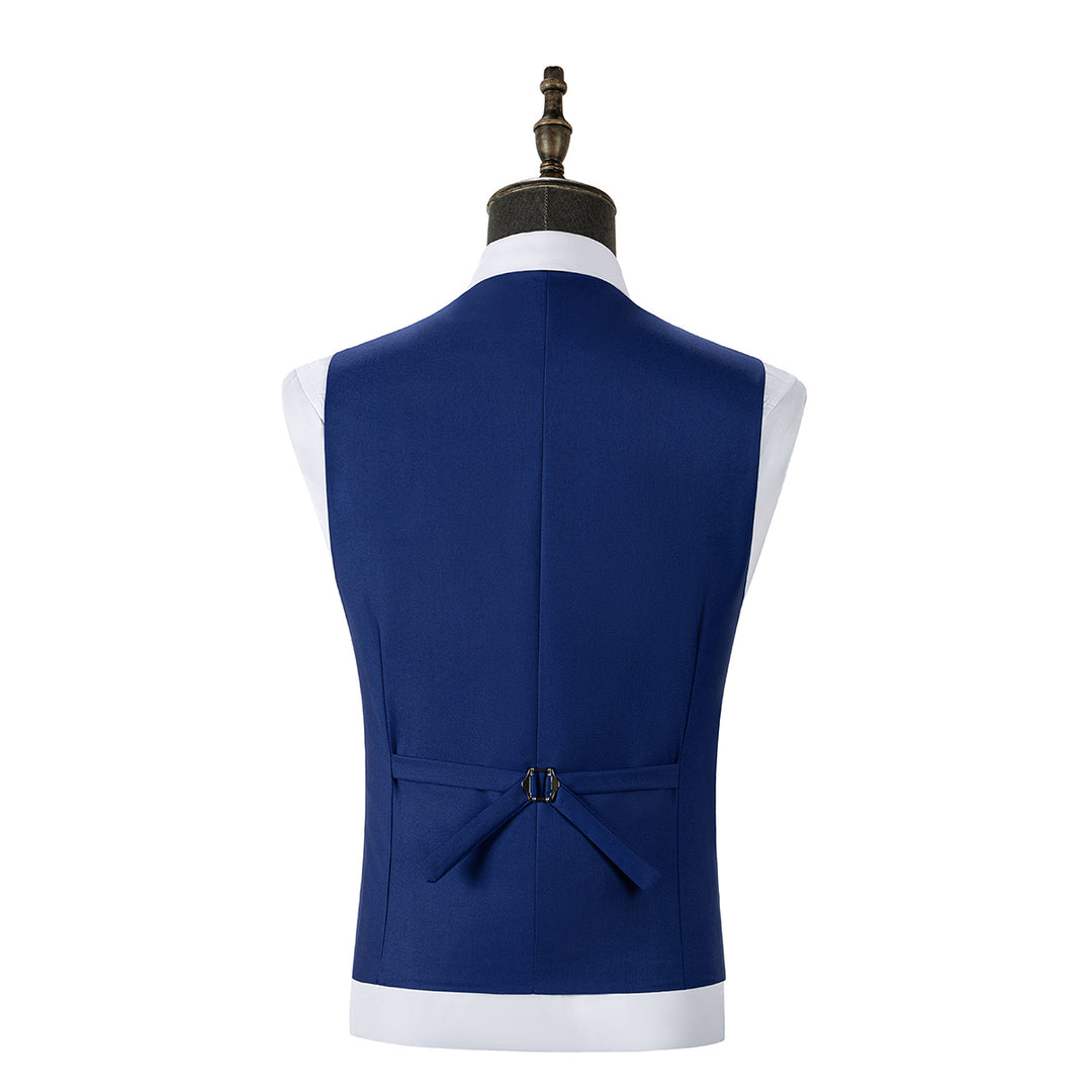 Bllmen Royal Blue 3 Pieces Mens Suit Notch Lapel Tuxedos ST011