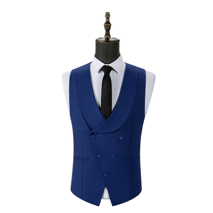 Bllmen Royal Blue 3 Pieces Mens Suit Notch Lapel Tuxedos ST011