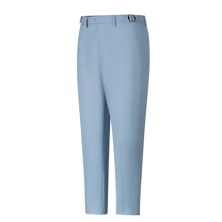 Bllmen Light Blue 3 Pieces Mens Suit Notch Lapel Tuxedos ST011