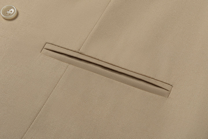 Bllmen Champagne 3 Pieces Mens Suit Notch Lapel Tuxedos ST011