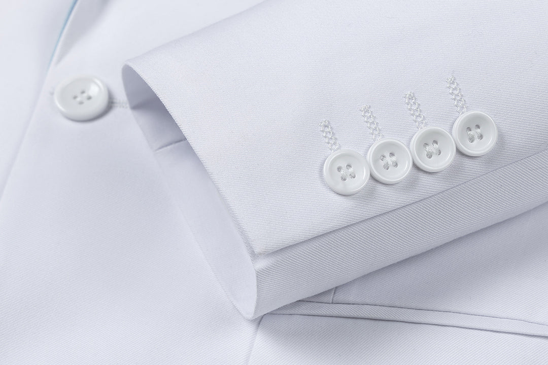 Bllmen Light Blue 3 Pieces Mens Suit Notch Lapel Tuxedos ST011