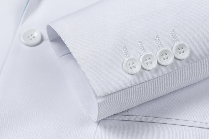 Bllmen Light Blue 3 Pieces Mens Suit Notch Lapel Tuxedos ST011