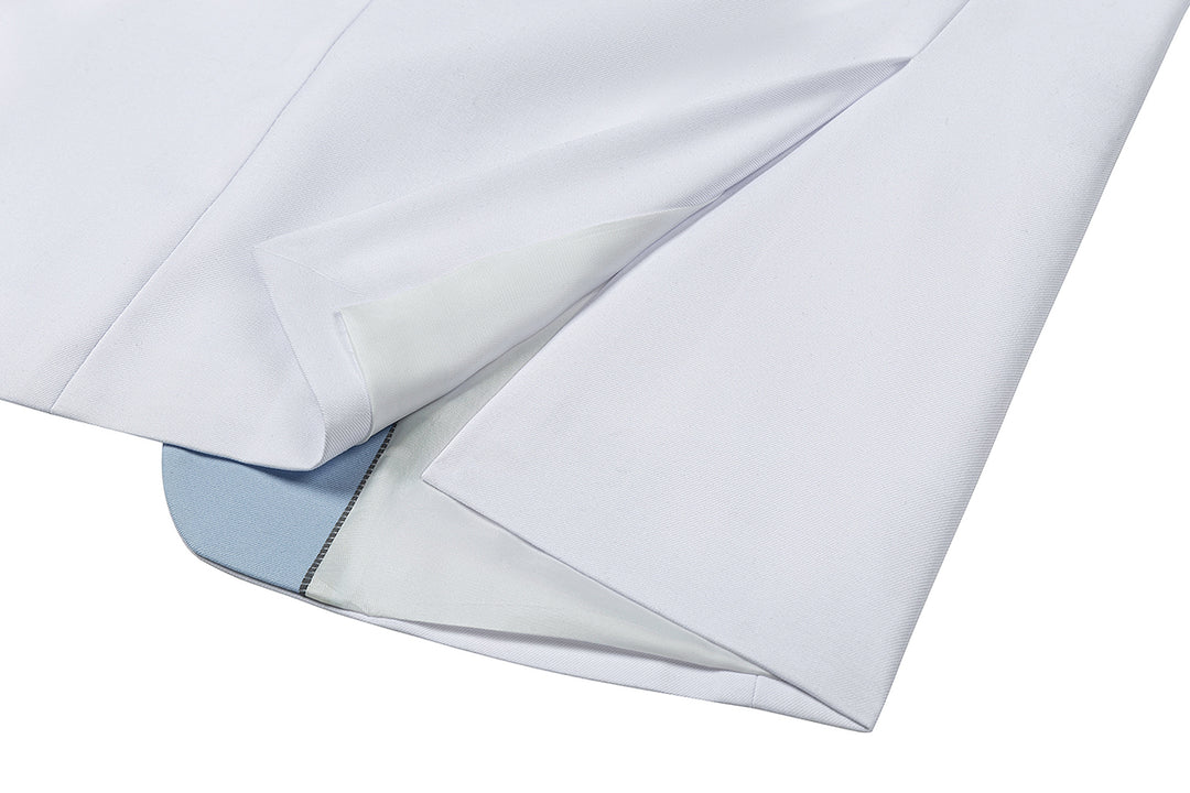 Bllmen Light Blue 3 Pieces Mens Suit Notch Lapel Tuxedos ST011