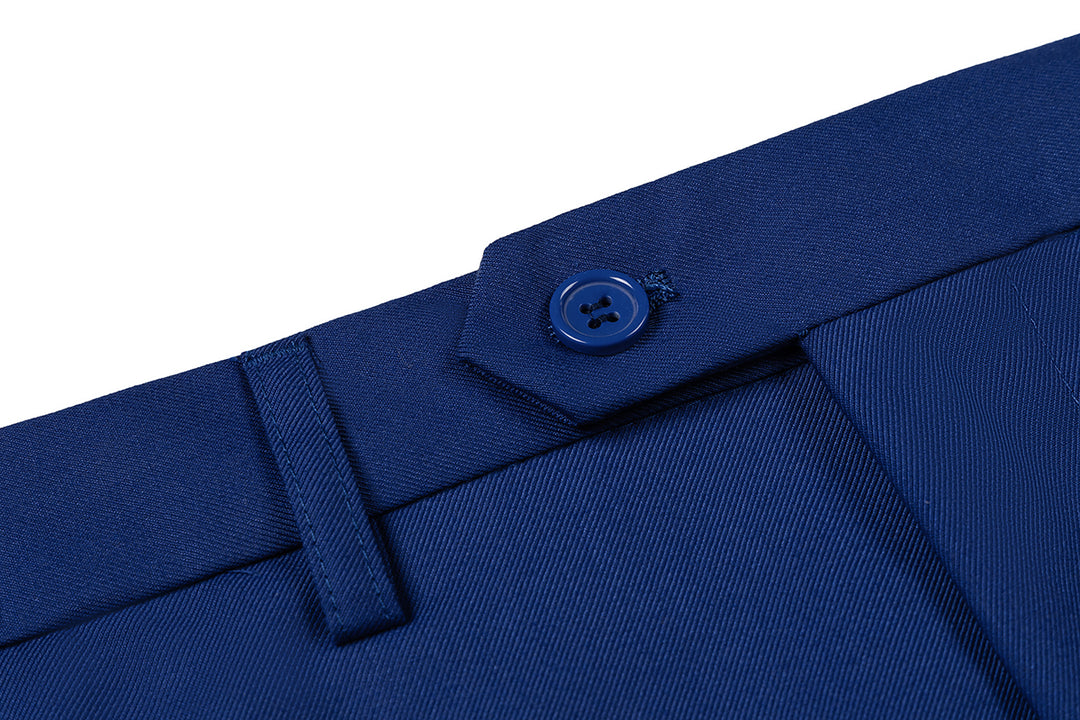 Bllmen Royal Blue 3 Pieces Mens Suit Notch Lapel Tuxedos ST011