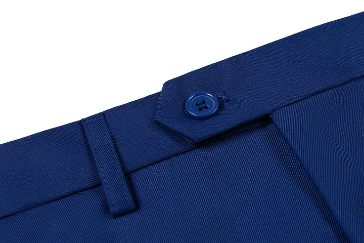 Bllmen Royal Blue 3 Pieces Mens Suit Notch Lapel Tuxedos ST011