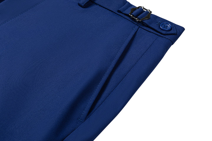 Bllmen Royal Blue 3 Pieces Mens Suit Notch Lapel Tuxedos ST011