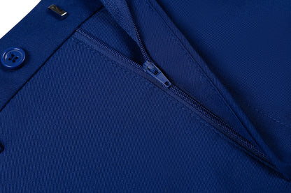 Bllmen Royal Blue 3 Pieces Mens Suit Notch Lapel Tuxedos ST011