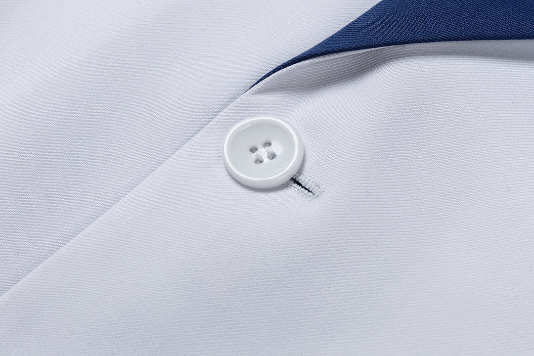 Bllmen Royal Blue 3 Pieces Mens Suit Notch Lapel Tuxedos ST011