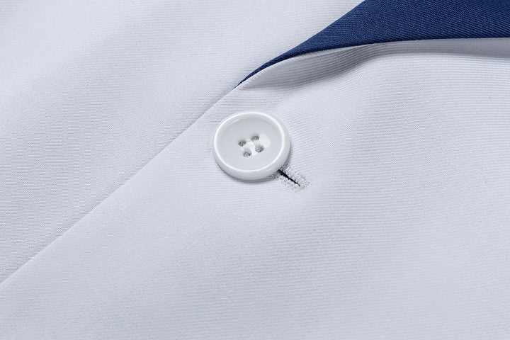 Bllmen Royal Blue 3 Pieces Mens Suit Notch Lapel Tuxedos ST011