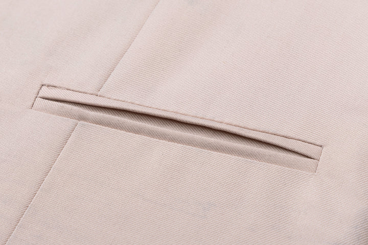 Bllmen Beige 3 Pieces Mens Suit Shawl Lapel Tuxedos ST004