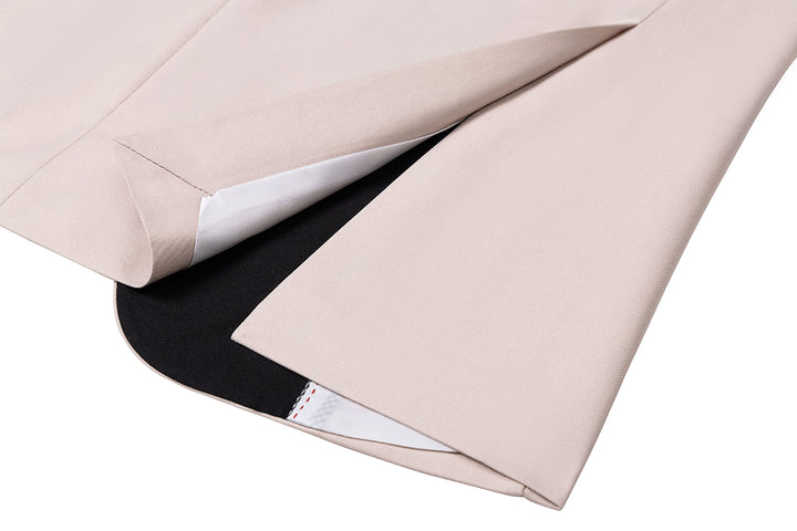 Bllmen Beige 3 Pieces Mens Suit Shawl Lapel Tuxedos ST004