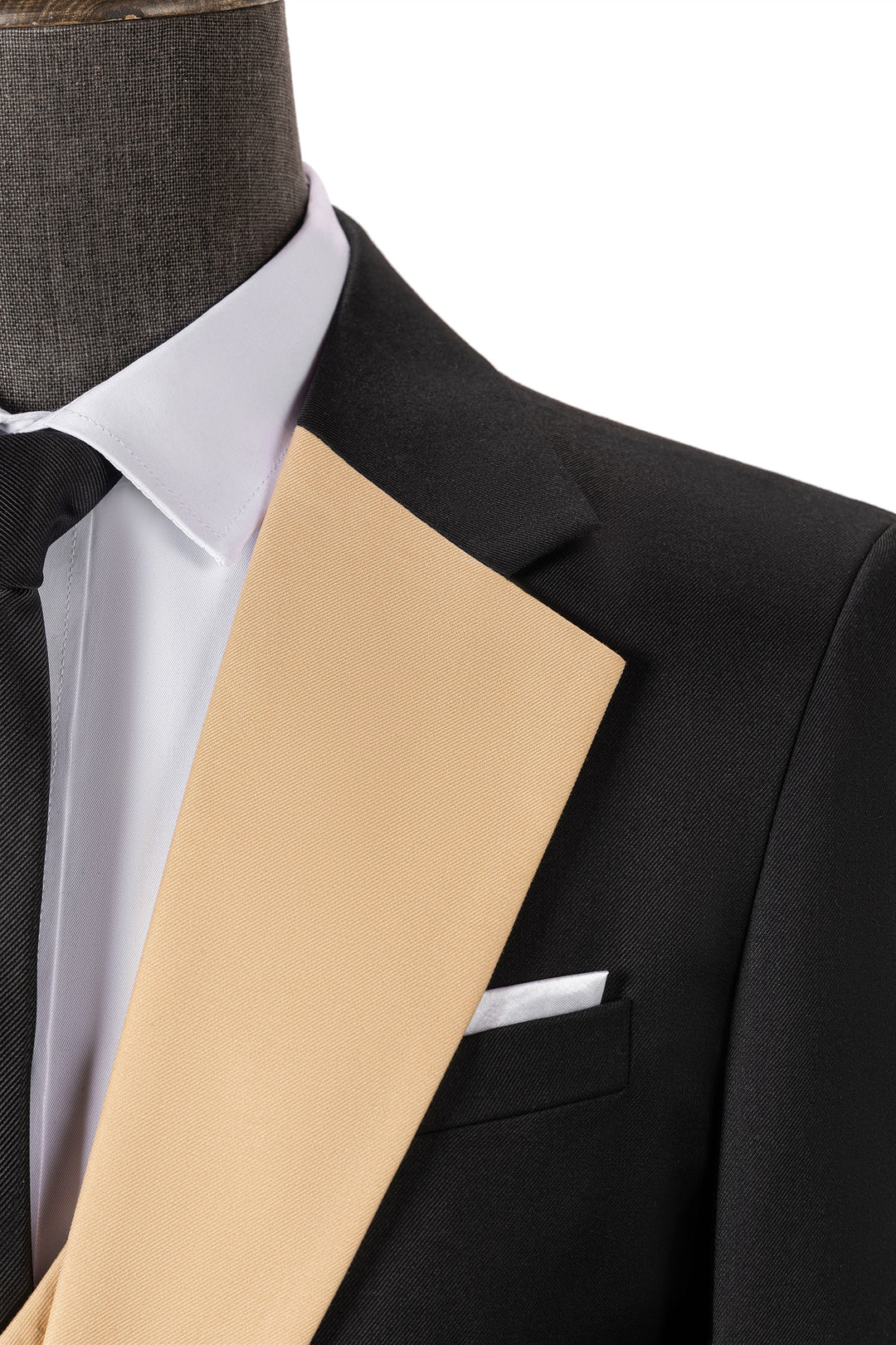 Bllmen Champagne Men's Suits 3 Pieces Notch Lapel Tuxedos ST001