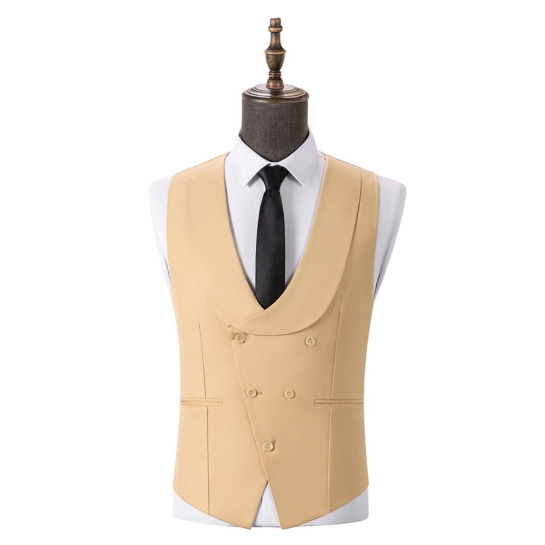 Bllmen Champagne Men's Suits 3 Pieces Notch Lapel Tuxedos ST001