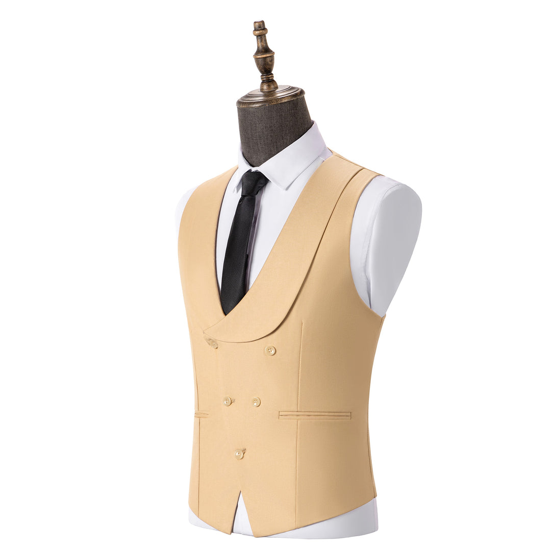 Bllmen Champagne Men's Suits 3 Pieces Notch Lapel Tuxedos ST001