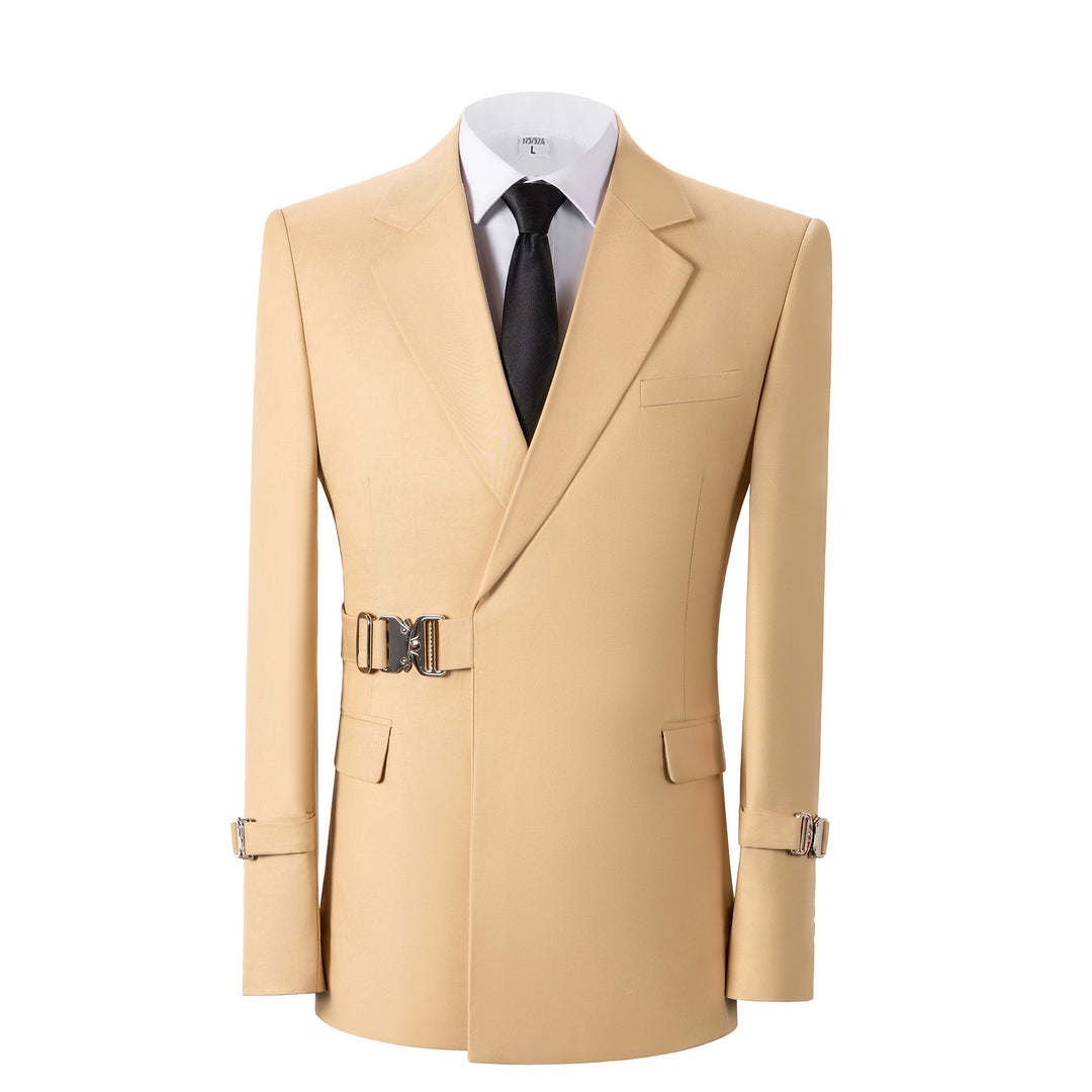 Bllmen Champagne 2 Pieces Mens Suit Notch Lapel Tuxedos ST014