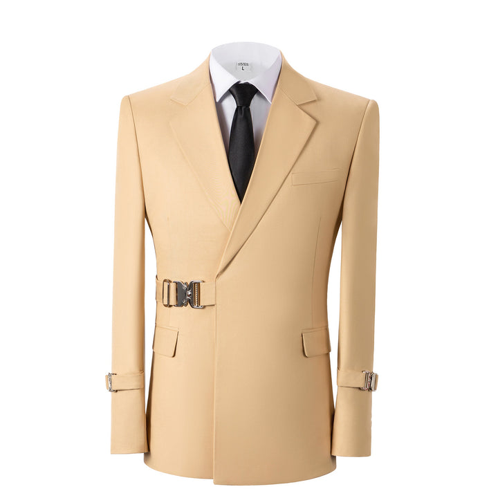Bllmen Champagne 2 Pieces Mens Suit Notch Lapel Tuxedos ST014