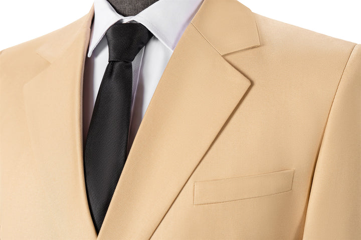 Bllmen Champagne 2 Pieces Mens Suit Notch Lapel Tuxedos ST014