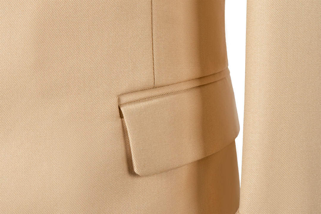 Bllmen Champagne 2 Pieces Mens Suit Notch Lapel Tuxedos ST014