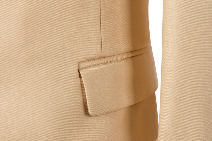 Bllmen Champagne 2 Pieces Mens Suit Notch Lapel Tuxedos ST014