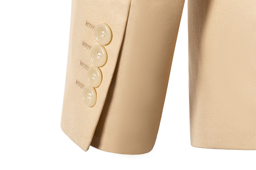 Bllmen Champagne 2 Pieces Mens Suit Notch Lapel Tuxedos ST014